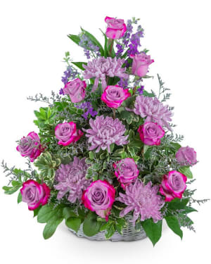 Gracefully Majestic Basket Flower Bouquet