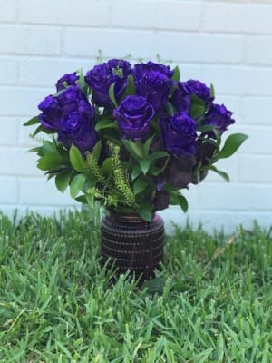 metallic purple rose Flower Bouquet