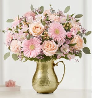 Blushing Beauty Medley Flower Bouquet