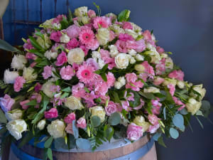 Simply Sublime Casket Spray Flower Bouquet