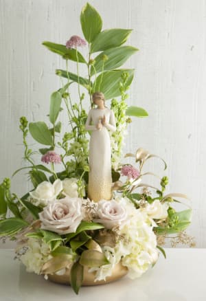 Willow Tree with Flower Arrangements