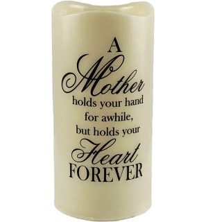 "A Mother Holds Your Hand" LED Candle Flower Bouquet