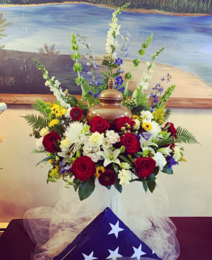 Urn Wreath Flower Bouquet