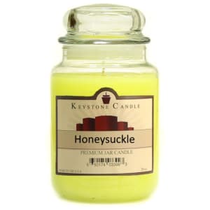 26 oz Honeysuckle Jar Candle Flower Bouquet