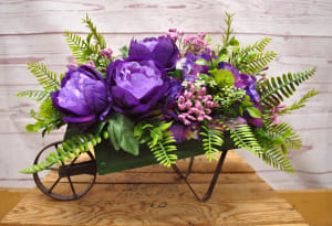 Welcome Wagon Silk (Artificial) Arrangement Flower Bouquet