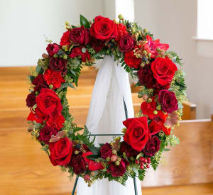 Heartfelt Wreath Flower Bouquet