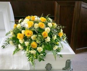 Cherished Casket Spray Flower Bouquet