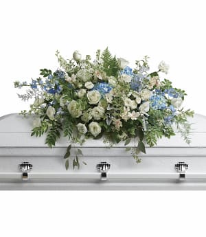 Tender Remembrance Casket Spray Flower Bouquet