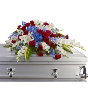 Distinguished Service Casket Spray by telefloras Flower Bouquet