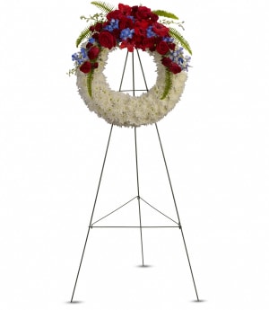 Reflections of Glory Wreath by Teleflora Flower Bouquet