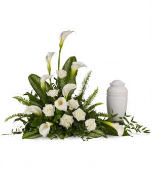 Teleflora Stately Lilies Cremation Tribute Flower Bouquet