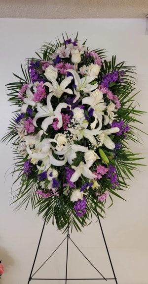 Lavender & White Spray Flower Bouquet