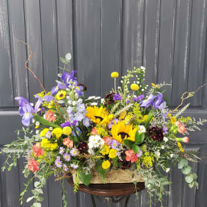 Meadowlands In Birch Box Flower Bouquet