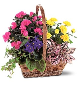 Blooming Garden Basket Flower Arrangement Blooming Garden Basket Flower Bouquet