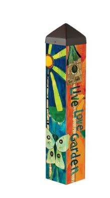 Love Garden 20" Art Pole Flower Bouquet