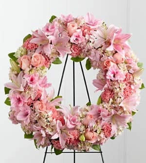 Loving Remembrance™ Wreath Flower Bouquet