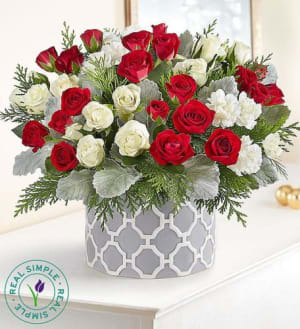 Holiday Joy Arrangement by Real Simple Flower Bouquet