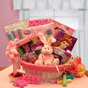 Little Princess Disney Easter Fun Basket Flower Bouquet