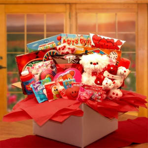 My Little Sweethearts Valentine Care Package Flower Bouquet