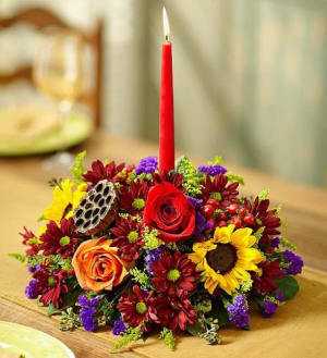 Harvest Glow™ Centerpiece Flower Bouquet
