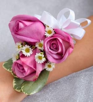 Purple Rose Corsages Flower Bouquet