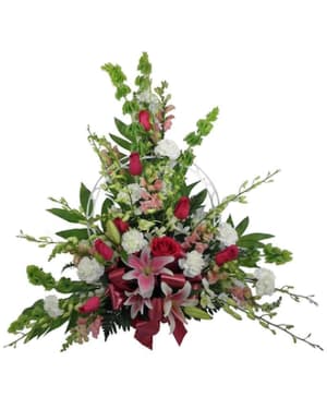 Loves Garden Deluxe Basket Flower Bouquet