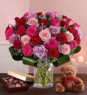 Dazzling Romance Rose Bouquet Flower Bouquet