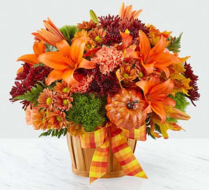 Autumn Celebration™ Basket Flower Bouquet