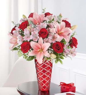 Key To My Heart Flower Arrangement Key To My Heart Flower Bouquet