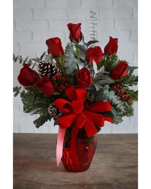 Yuletide Greetings Flower Bouquet