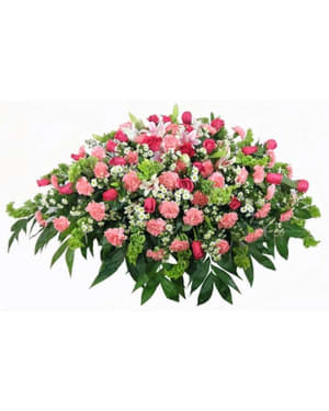 Loves Garden Deluxe Casket Spray Flower Bouquet