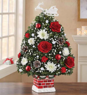 The Night Before Christmas Holiday Flower Tree Flower Bouquet