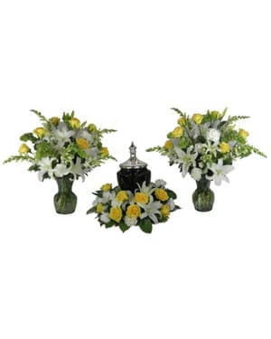 Sunshine Sentiments Cremation Setting Flower Bouquet