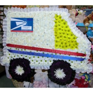 Mail Truck Flower Bouquet