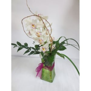 Cymbidium Orchid Vase Deluxe Flower Bouquet