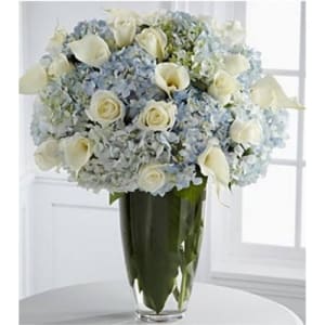 Gorgeous Hydrangea Rose and Lily Arrangement Flower Bouquet