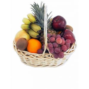 Speedy Recovery Fruit Basket Flower Bouquet