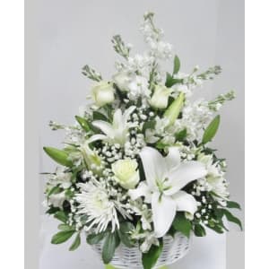 Timeless Treasure Basket Flower Bouquet