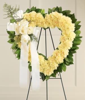 Our Hearts Speak to You Standing Heart Flower Bouquet