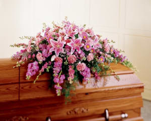 Peaceful Passage Casket Spray Flower Bouquet