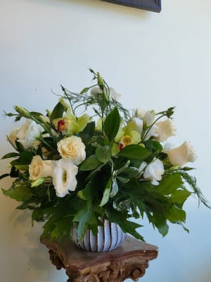 White and Silver Flower Bouquet