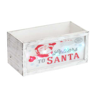 LED Santa Planter Box Flower Bouquet