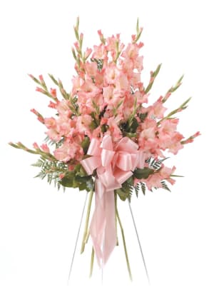 Pink/Peach Standing Spray Flower Bouquet