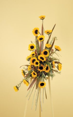 Sunflower Standing Spray Flower Bouquet