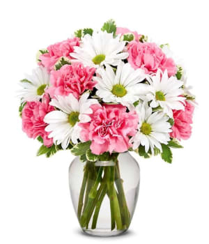 White & Pink Bouquet  Flower Bouquet