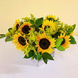 Box of Sunflowers Flower Bouquet