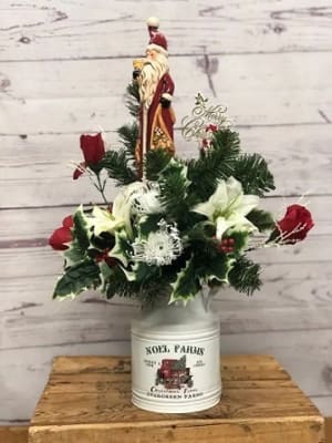 Santa Tree Farm Silk (Artificial) Floral Arrangement Flower Bouquet