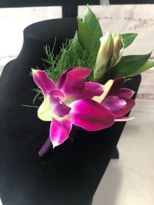 Fresh Purple Orchid Wrist Corsage