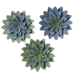 Metal Succulent Flower Wall Decor Flower Bouquet