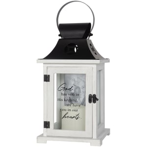 "His Keeping" Picture Frame Lantern Flower Bouquet
